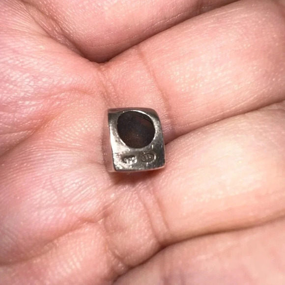 Sterling silver heart for charm bracelet - Picture 2 of 4